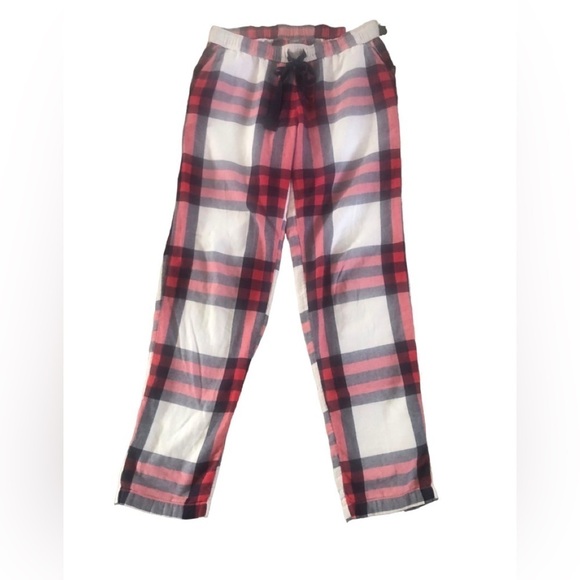 Aerie Plaid Drawstring Sleep Lounge Pant S Pull On Flannel Elastic Waist Pockets - Picture 1 of 5